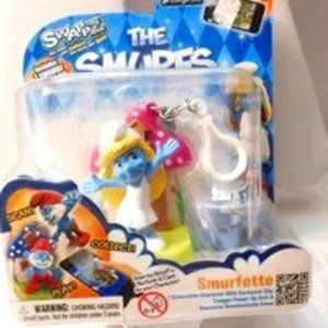 SMURFETTE Collectible Figure Clip with Backpack Clip